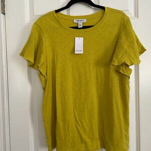 Liven your look with this women's ruffle sleeve top from Nine West.